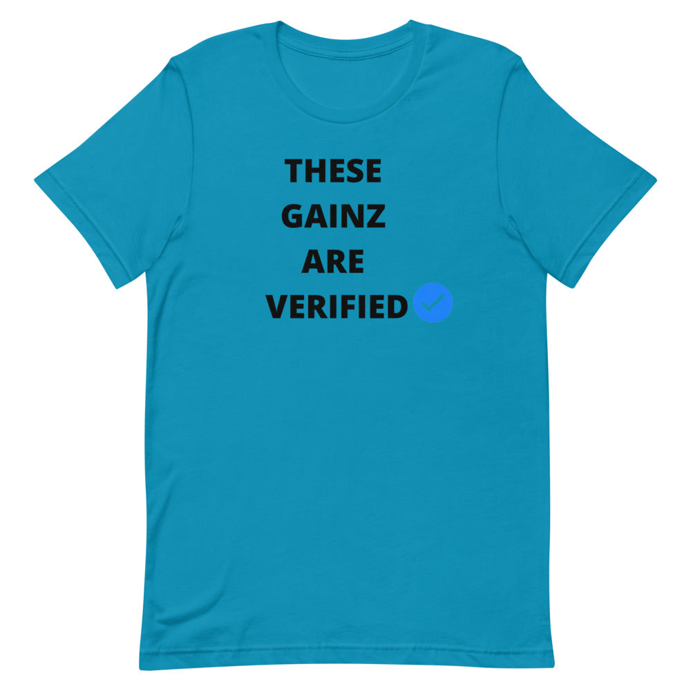 Verified gainz Short-Sleeve Unisex T-Shirt