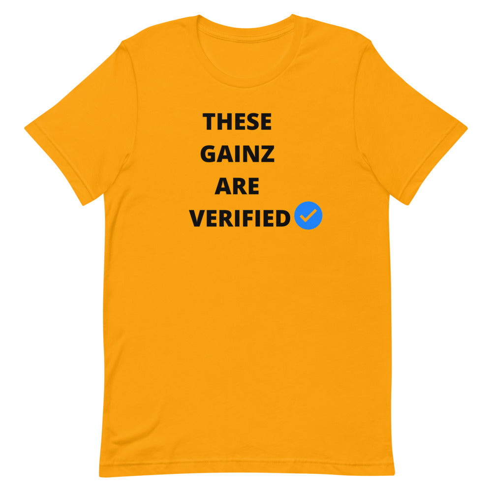 Verified gainz Short-Sleeve Unisex T-Shirt