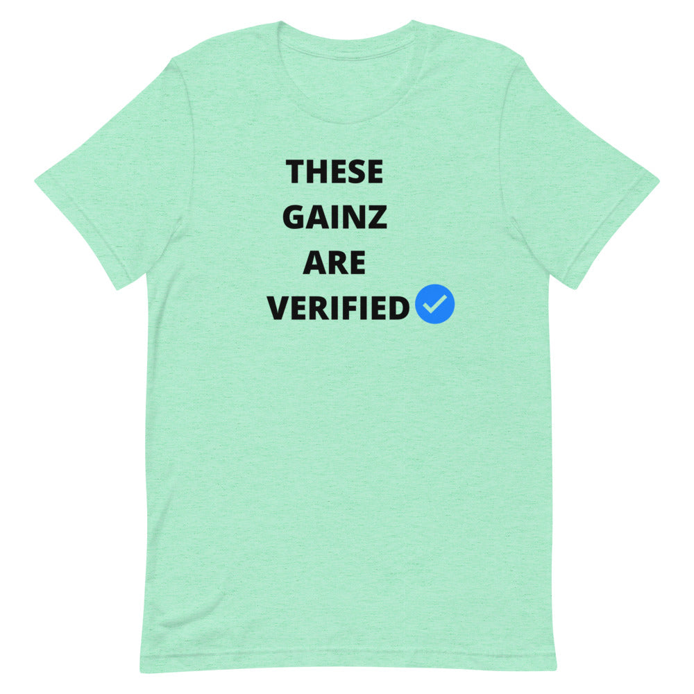 Verified gainz Short-Sleeve Unisex T-Shirt