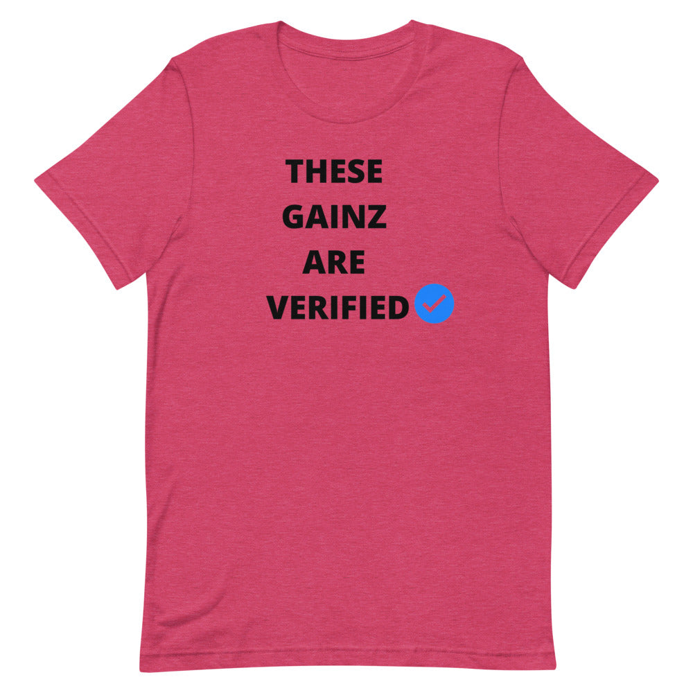 Verified gainz Short-Sleeve Unisex T-Shirt
