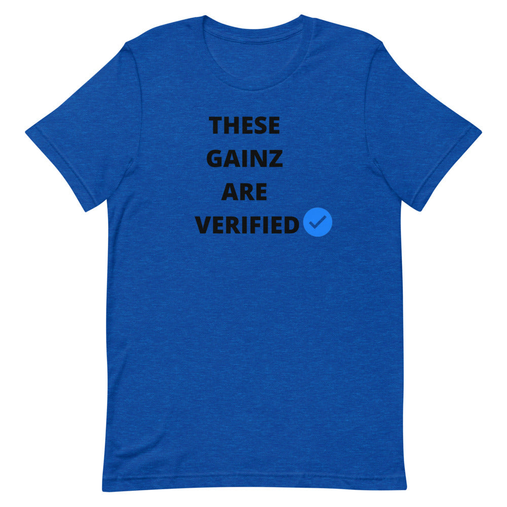 Verified gainz Short-Sleeve Unisex T-Shirt