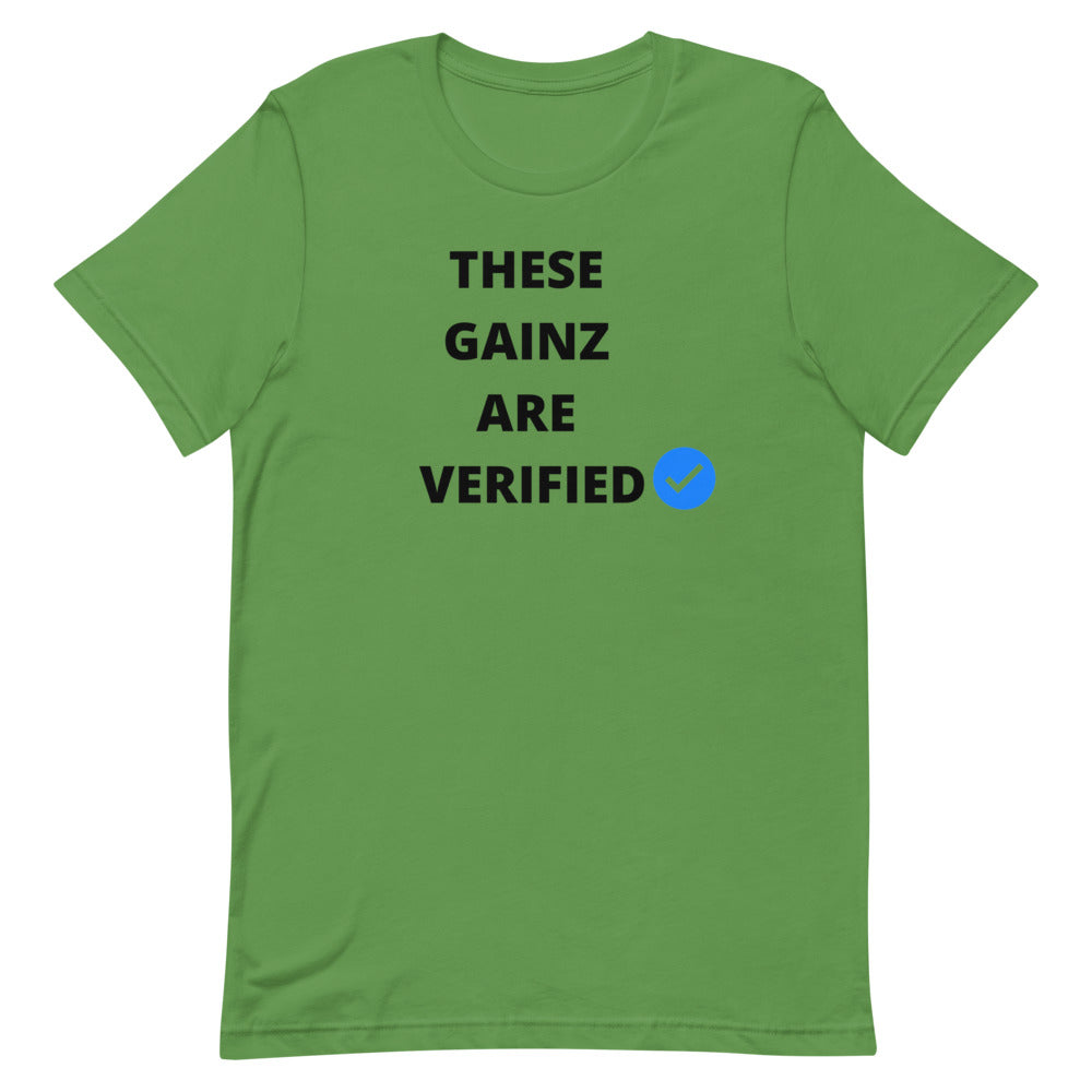 Verified gainz Short-Sleeve Unisex T-Shirt