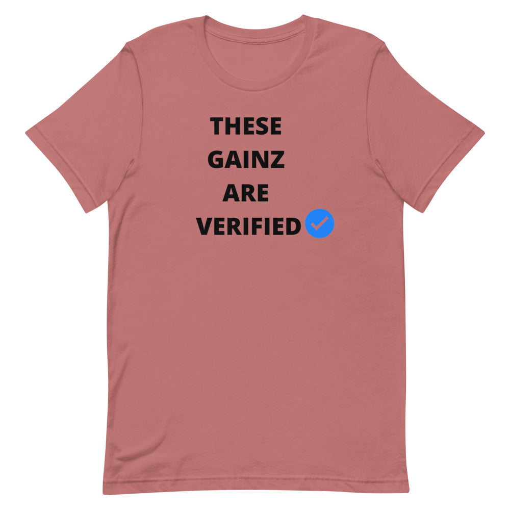 Verified gainz Short-Sleeve Unisex T-Shirt