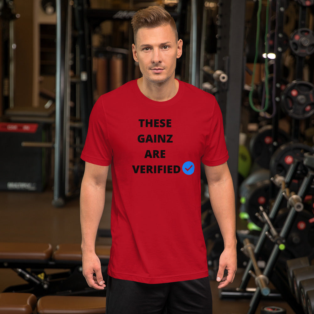 Verified gainz Short-Sleeve Unisex T-Shirt