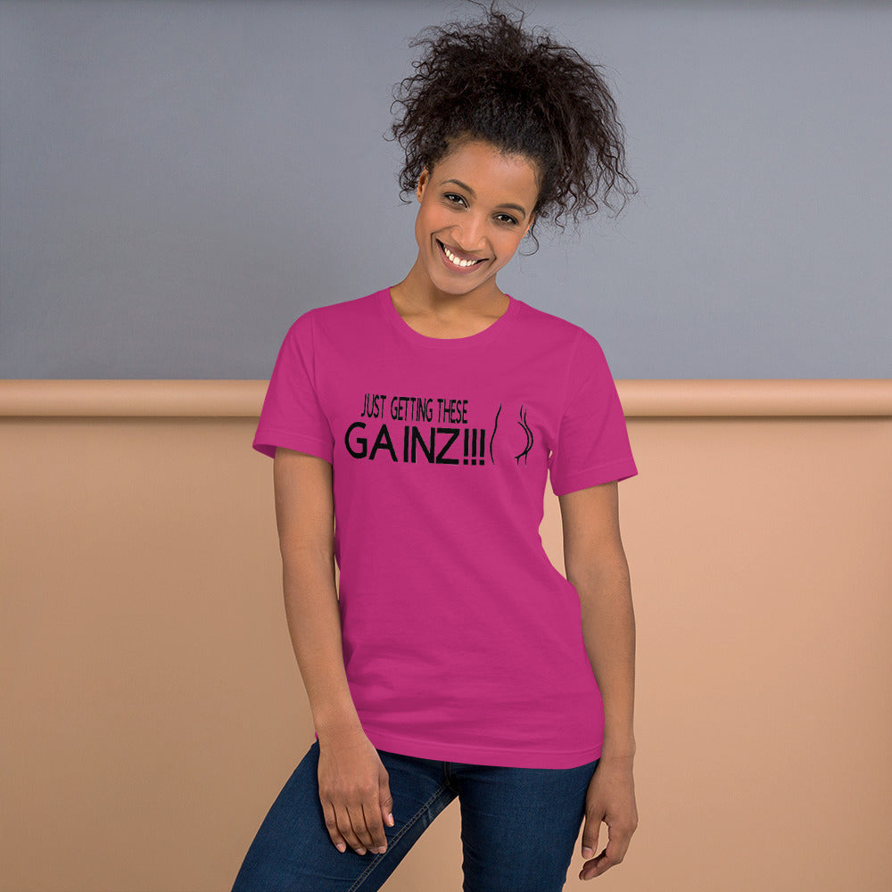 Womens Gainz Short-Sleeve Unisex T-Shirt