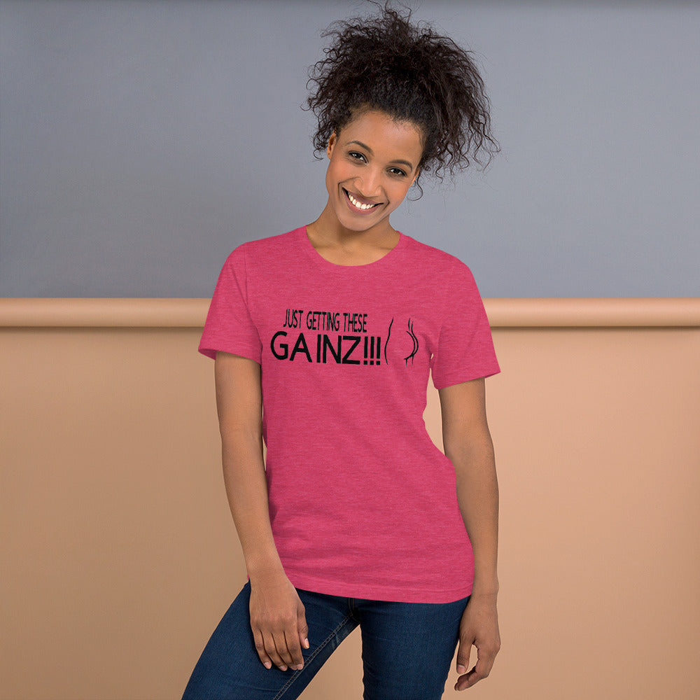 Womens Gainz Short-Sleeve Unisex T-Shirt