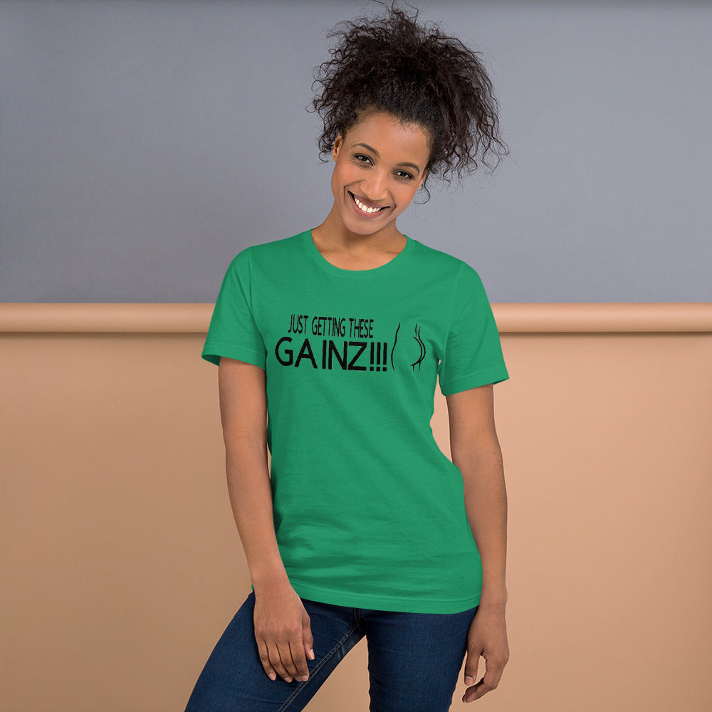 Womens Gainz Short-Sleeve Unisex T-Shirt