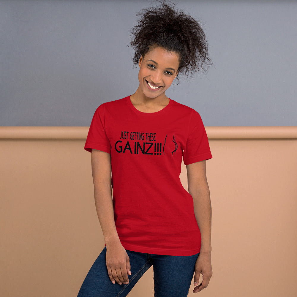 Womens Gainz Short-Sleeve Unisex T-Shirt