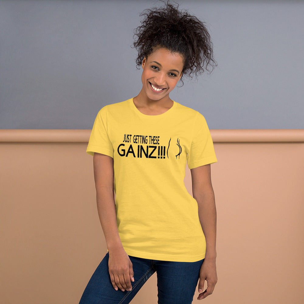 Womens Gainz Short-Sleeve Unisex T-Shirt