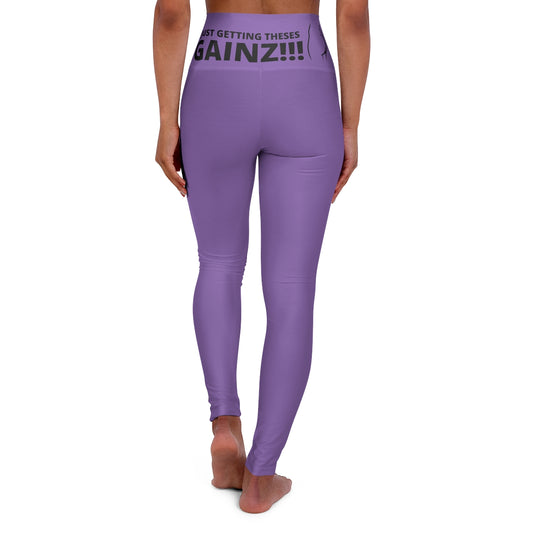 Purple High Waisted Yoga Leggings