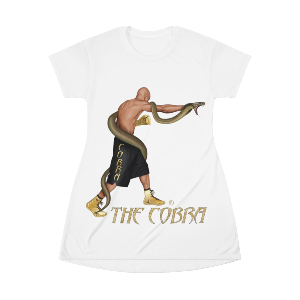 Cobra All Over Print T-Shirt Dress
