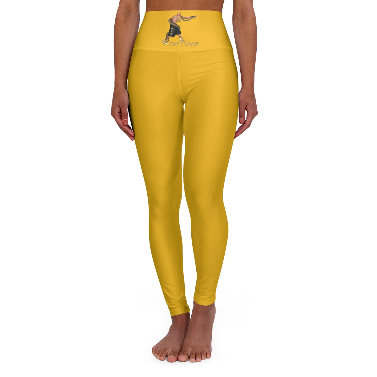 Yellow High Waisted Yoga Leggings