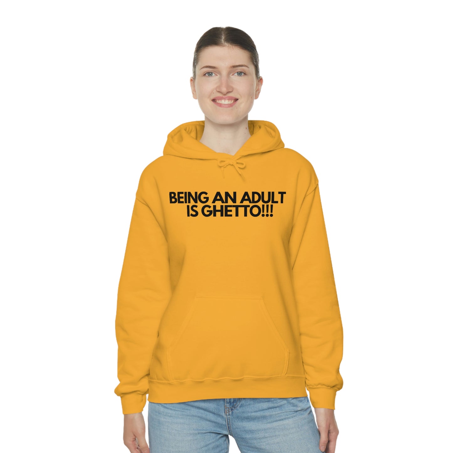 Adulting Unisex Heavy Blend™ Hooded Sweatshirt