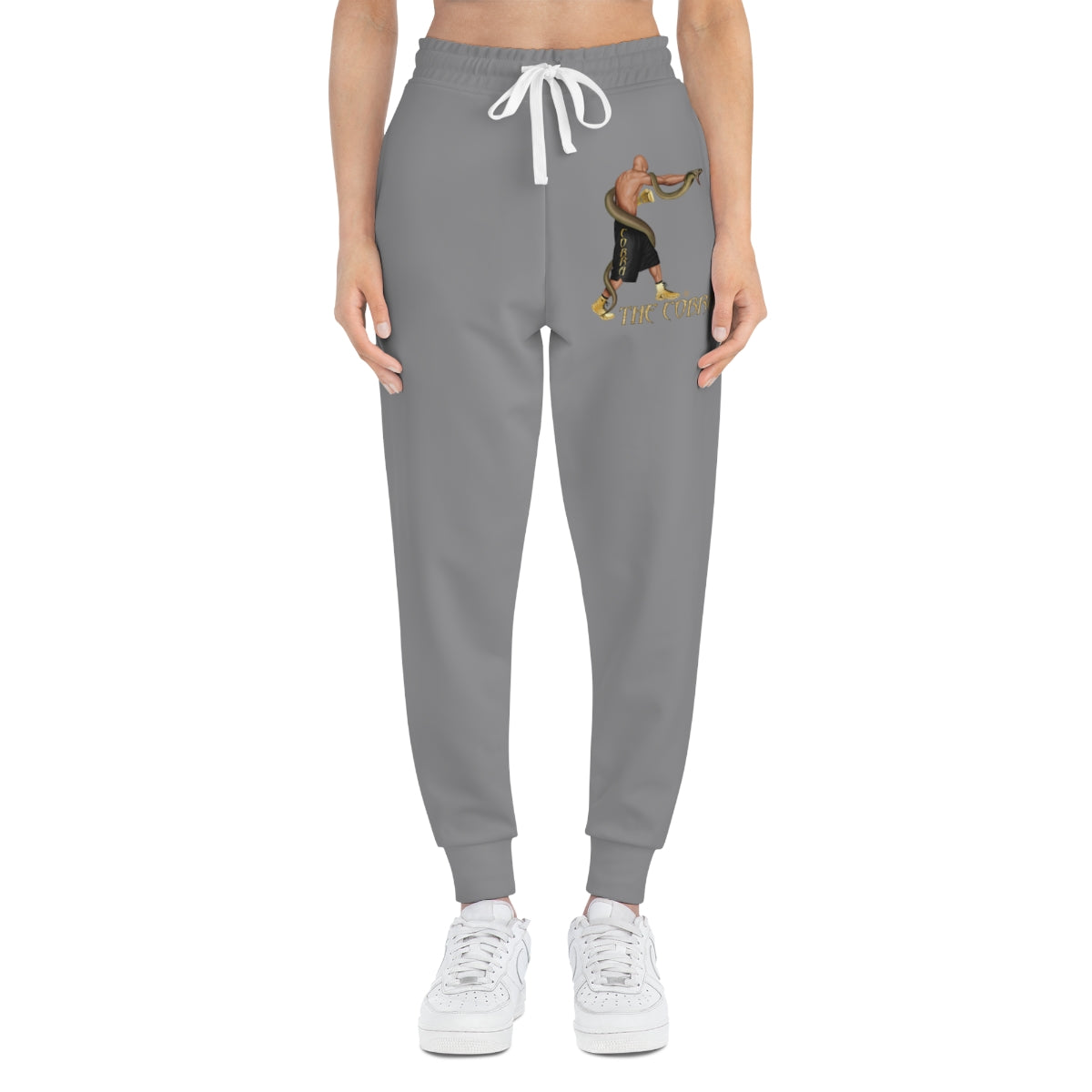 Grey Cobra Athletic Joggers (AOP)