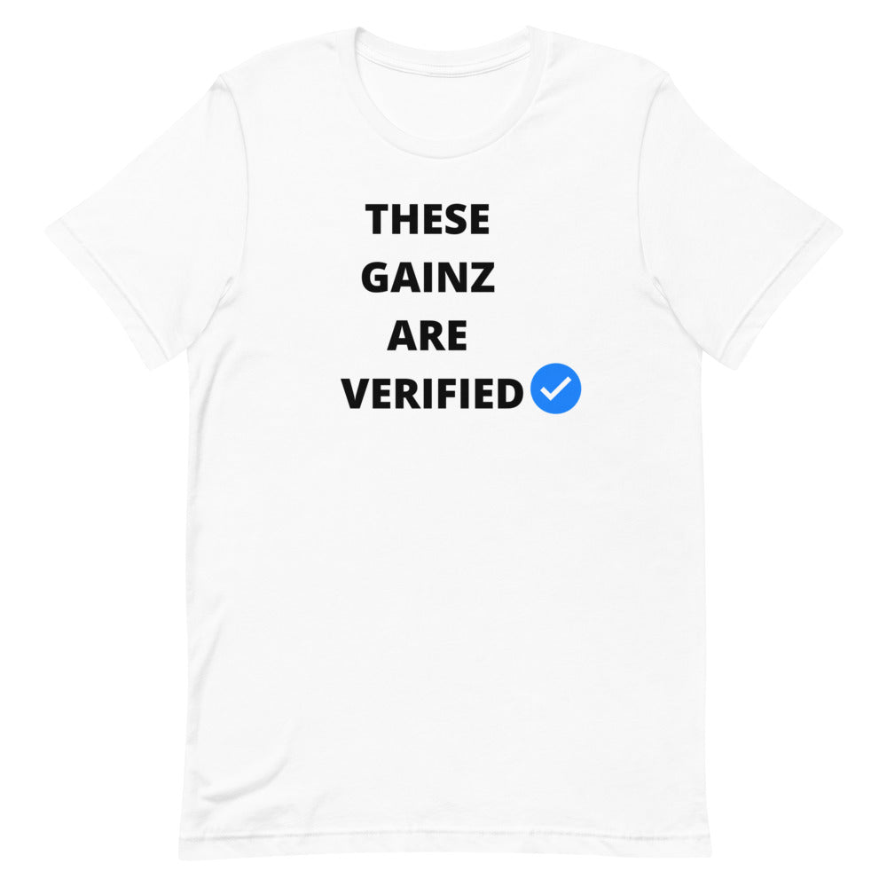 Verified gainz Short-Sleeve Unisex T-Shirt